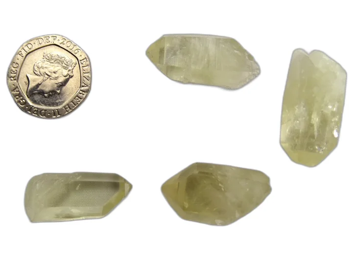 (image for) Citrine - natural: crystals (small)