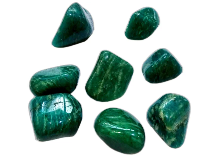 (image for) Amazonite - Blue-Green (dark): tumbled stones