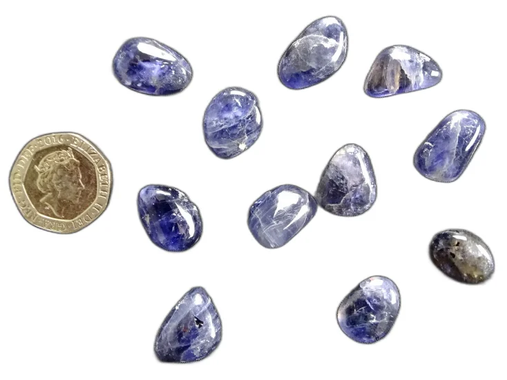 (image for) Iolite: tumbled stones (small)