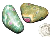 (image for) Fuchsite with Ruby / Kyanite: polished pieces (xlarge)