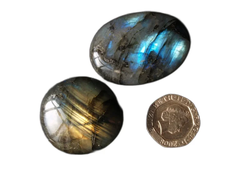 (image for) Labradorite - Spectrolite (AAA grade): tumbled stones (large)