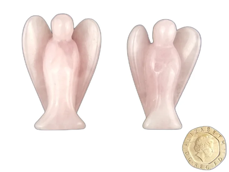 (image for) Rose Quartz: Angel carvings