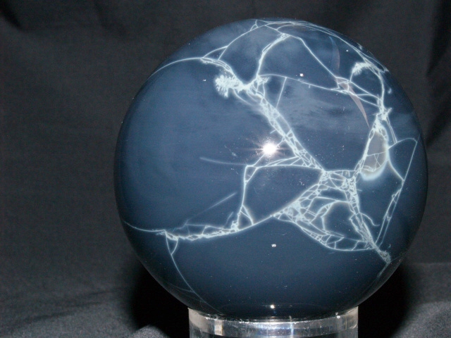 (image for) Obsidian - Spider-web: sphere - 7.5cm - Click Image to Close