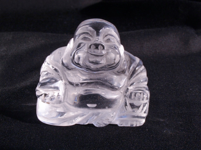 (image for) Clear Quartz: Buddha carving - Click Image to Close