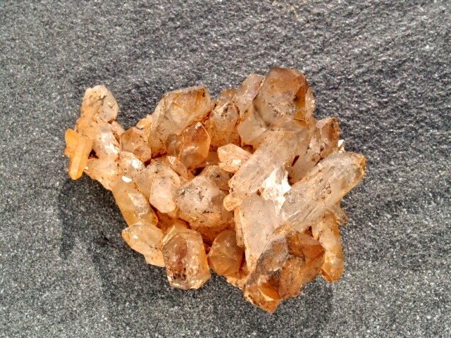 (image for) Smoky Quartz: crystal cluster -Manifestation Sceptre (Namibia) - Click Image to Close