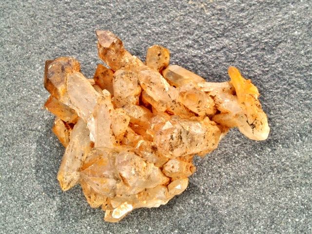 (image for) Smoky Quartz: crystal cluster -Manifestation Sceptre (Namibia) - Click Image to Close