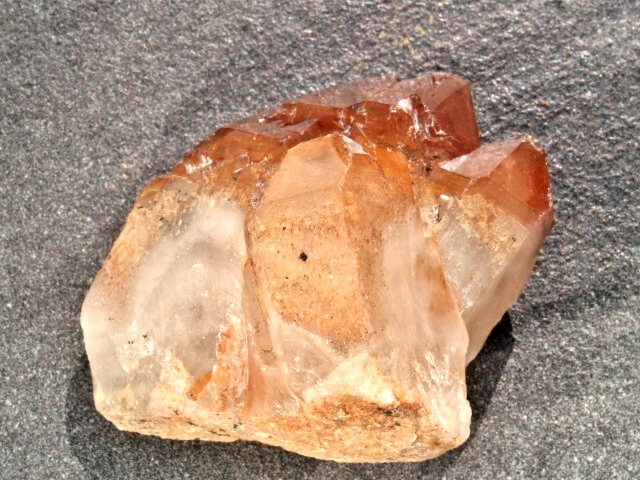 (image for) Orange River Quartz: crystal cluster - Candle Phantom (Africa) - Click Image to Close