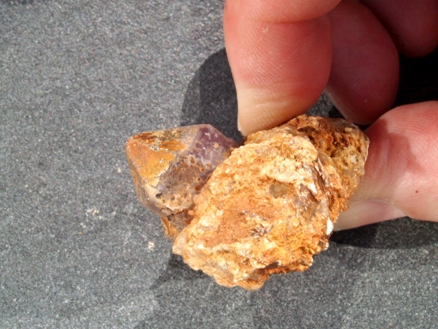 (image for) Orange River Quartz: crystal cluster Included (Africa) - Click Image to Close