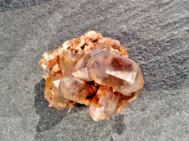 (image for) Orange River Quartz: crystal cluster - Phantom (Africa) - Click Image to Close