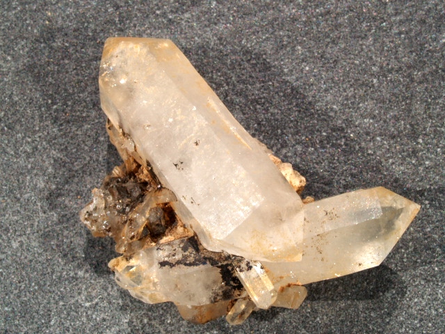 (image for) Smoky Quartz: crystal cluster - DT Included (Africa) - Click Image to Close