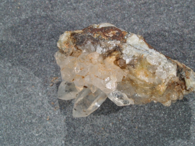 (image for) Clear Quartz: crystal cluster - Included (Africa) - Click Image to Close