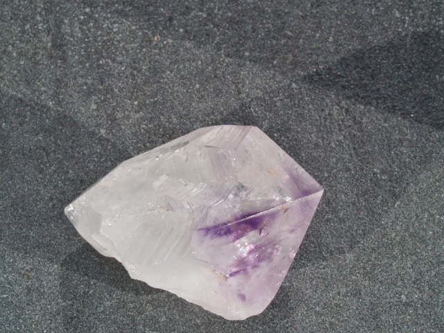 (image for) Amethyst: crystal - part-polished point (Madagascar) - Click Image to Close