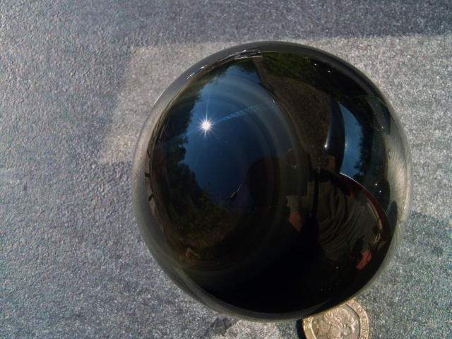 (image for) Obsidian - Rainbow: sphere - 7.5cm - Click Image to Close
