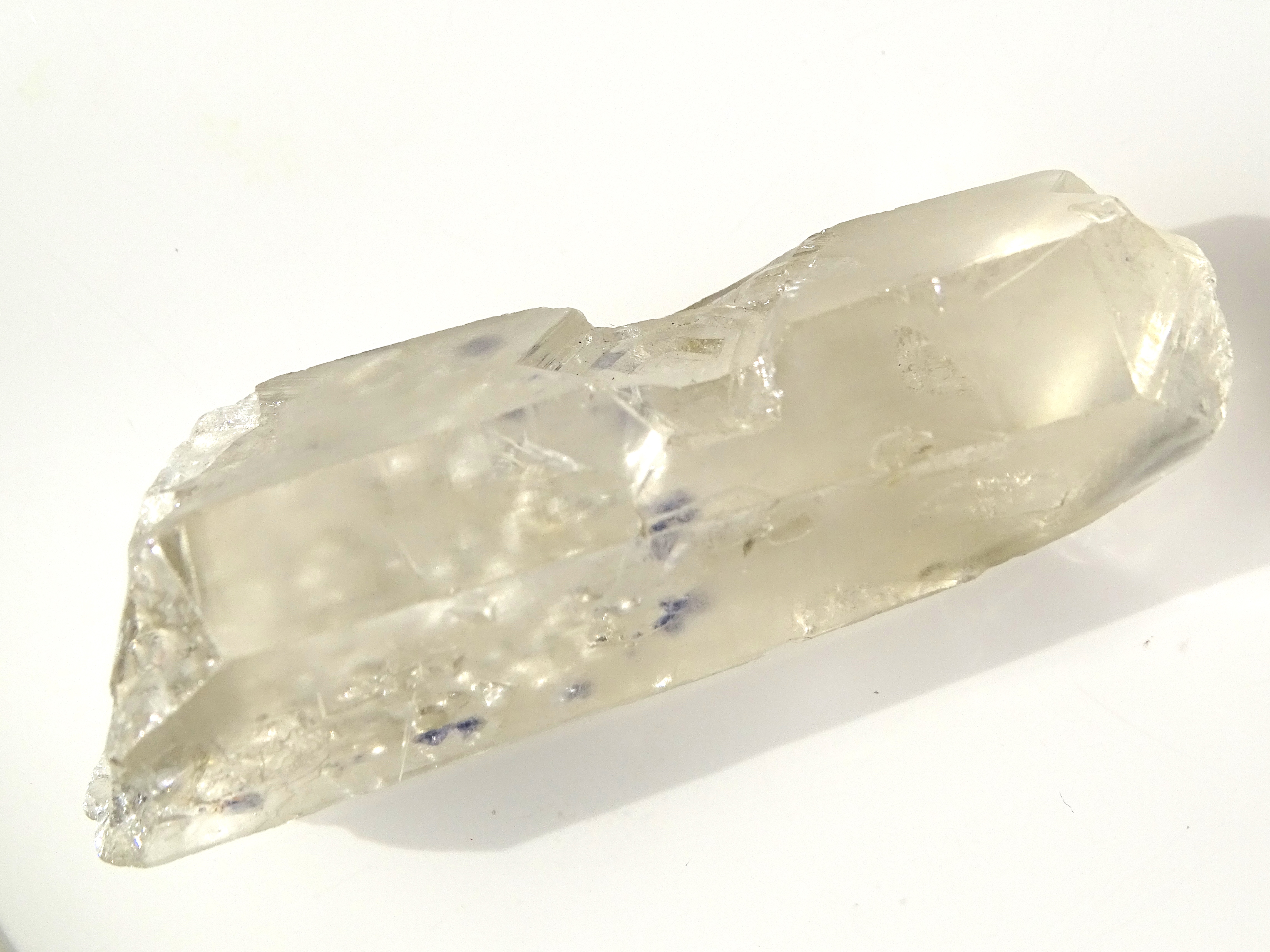 (image for) Clear Quartz: crystal - Fluorite Included (Madagascar) - Click Image to Close