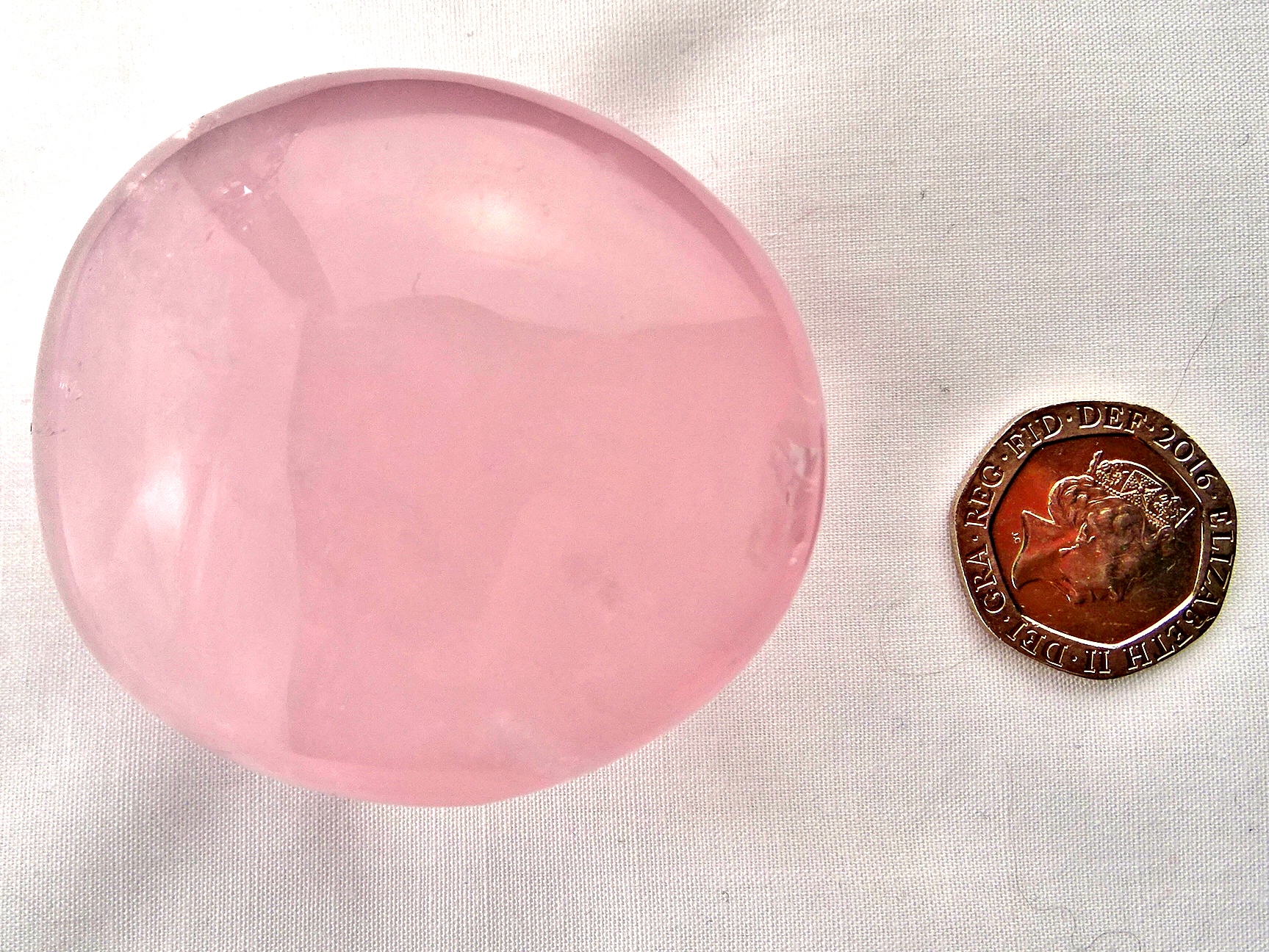 (image for) Rose Quartz: polished pebble (Madagascar) - Click Image to Close