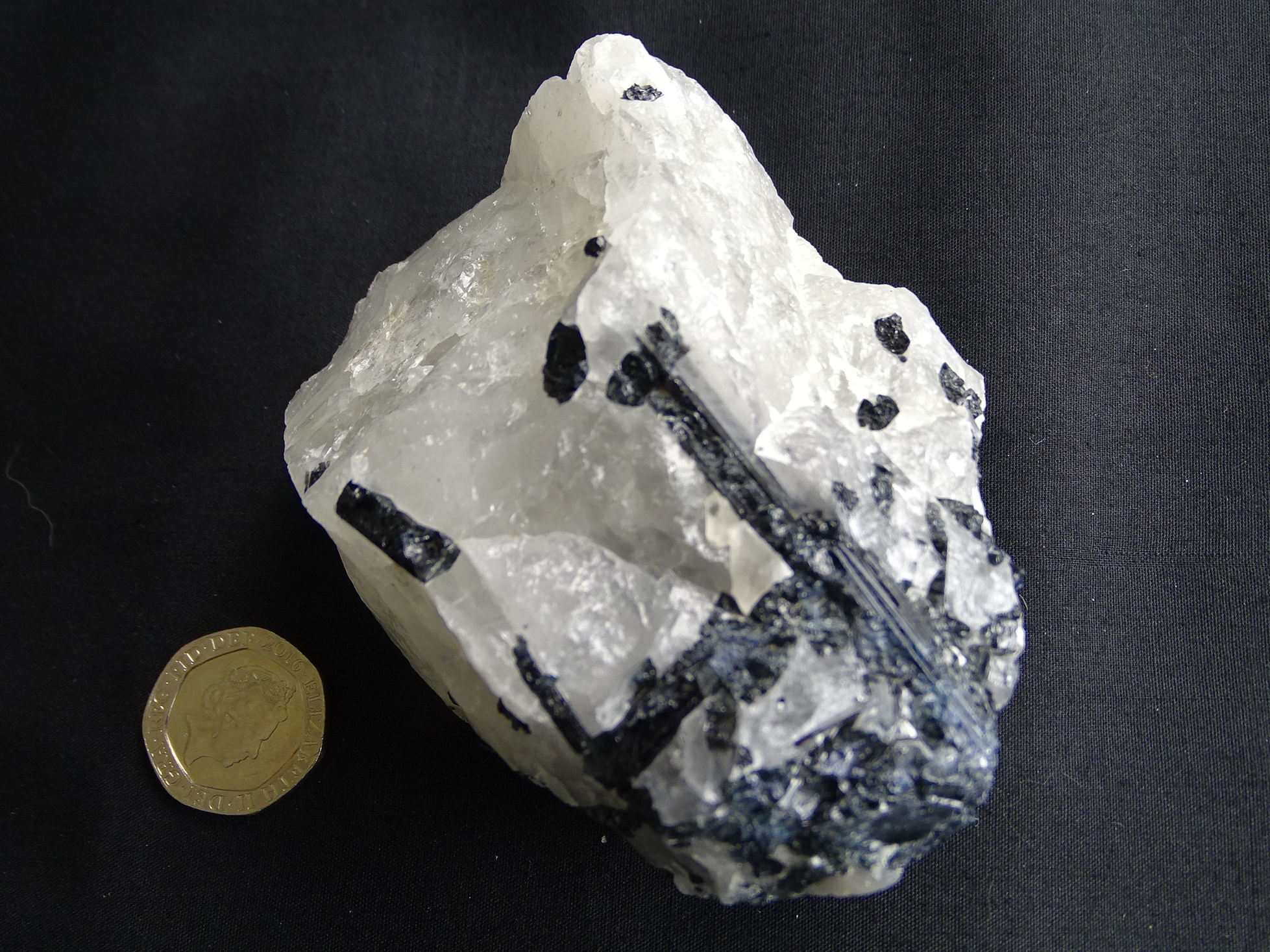 (image for) Tourmaline with Quartz: rough piece - Click Image to Close