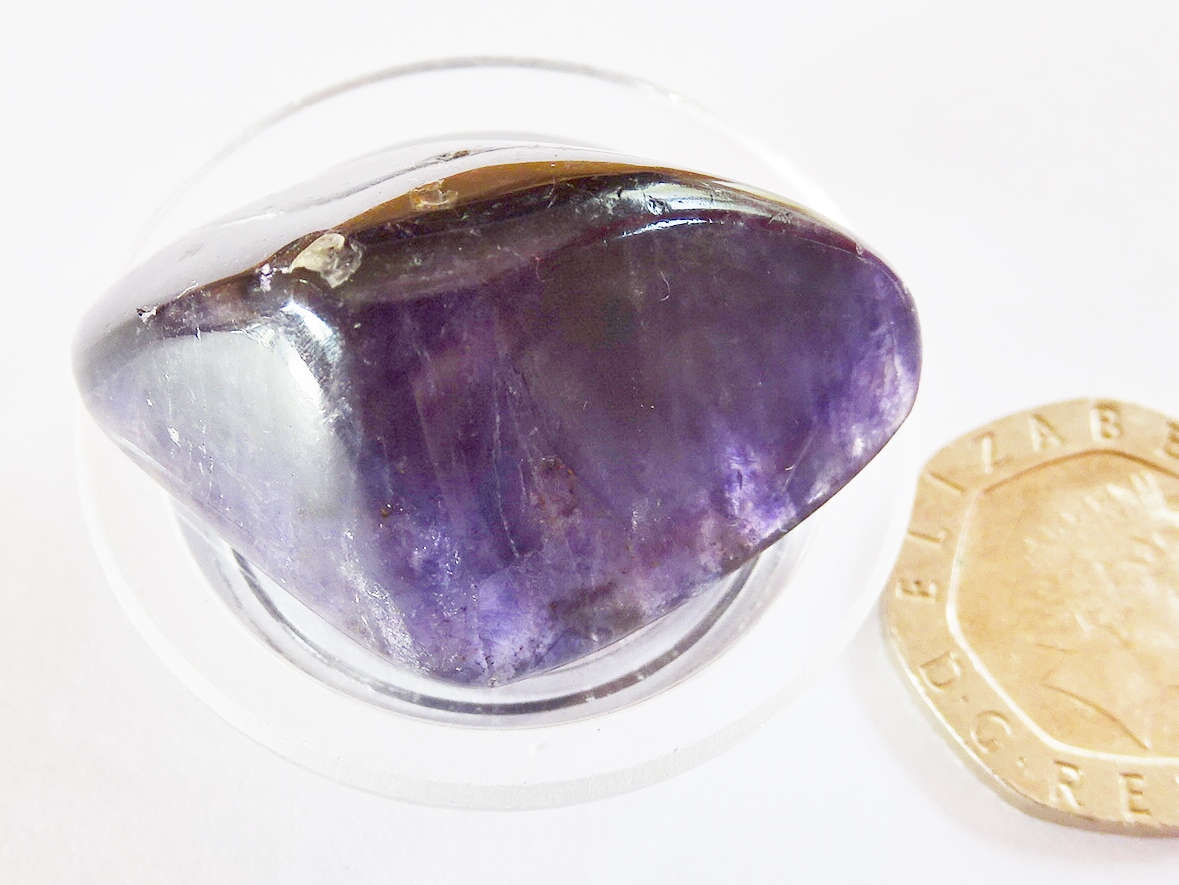 (image for) Fluorite - Blue John: polished piece - Click Image to Close