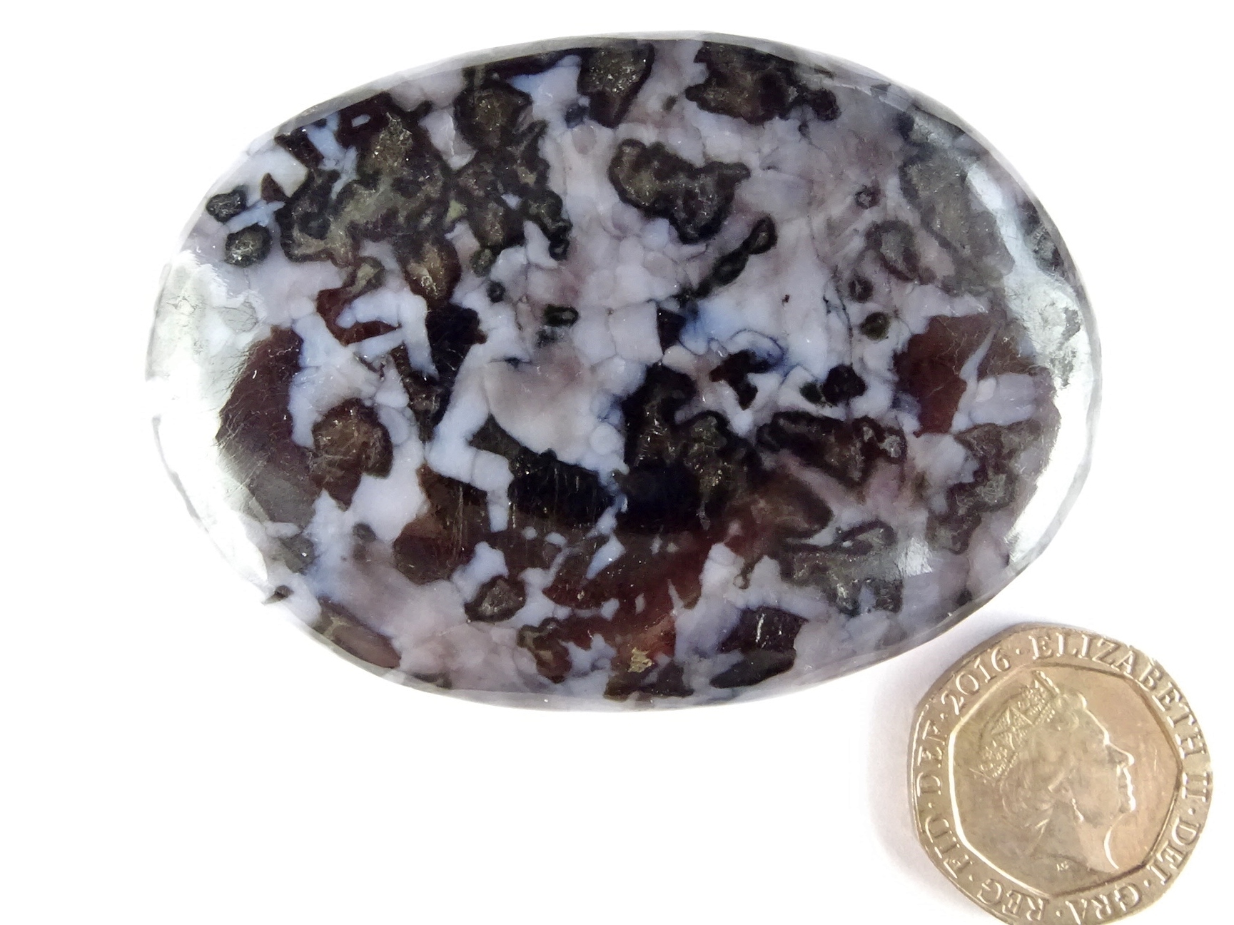 (image for) Indigo Gabbro (Mystic Merlinite): polished pebble (Madagascar) - Click Image to Close