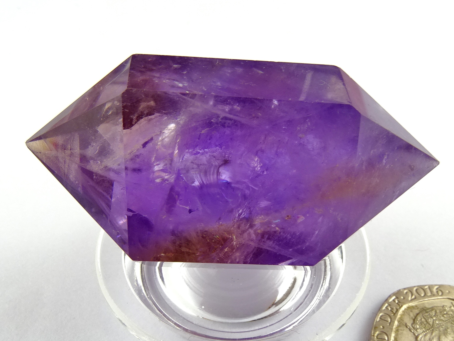 (image for) Ametrine: polished point - DT (Bolivia) - Click Image to Close