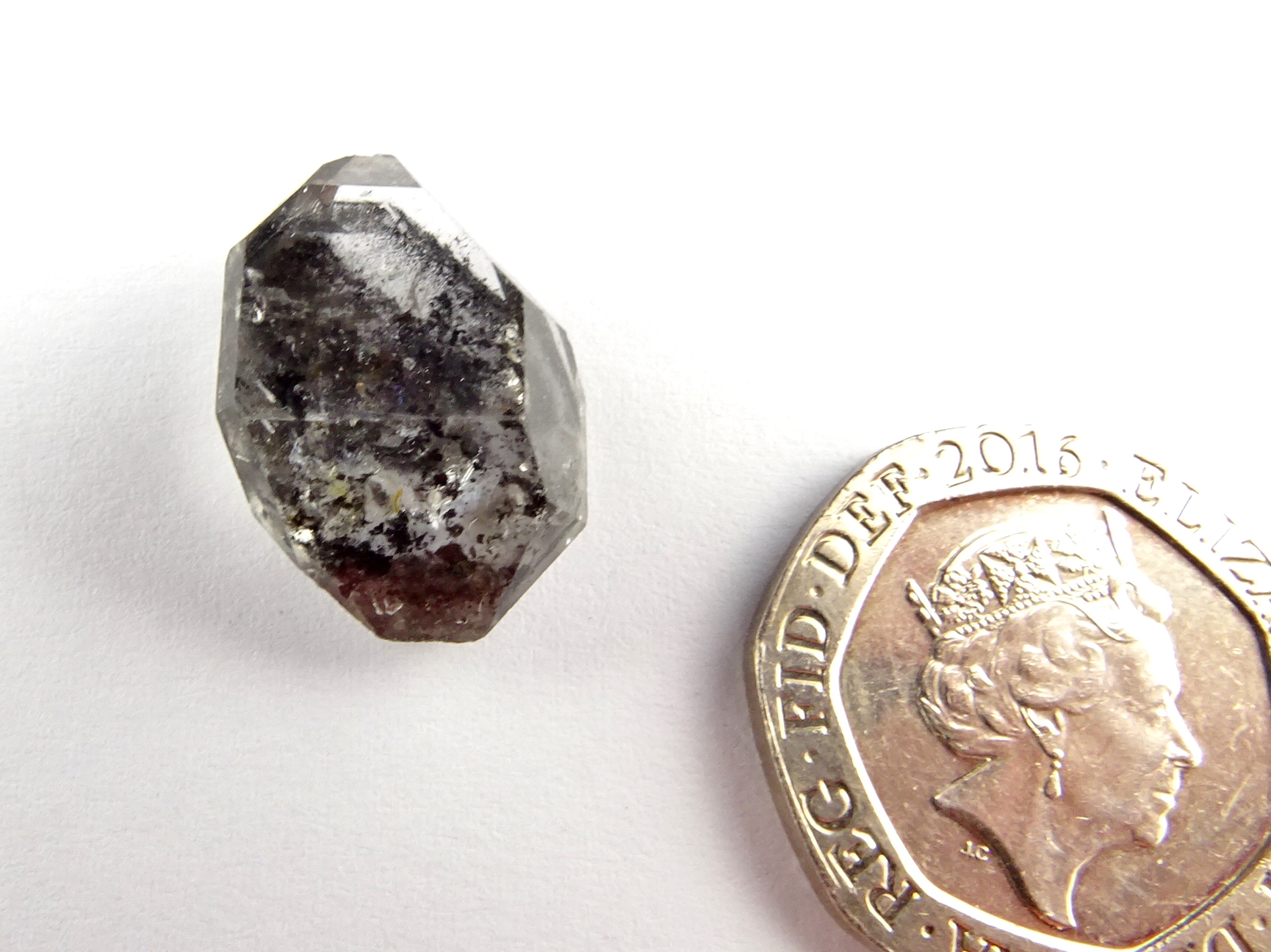 (image for) Tibetan Black Spot Quartz: crystal – Tabby DT - Click Image to Close
