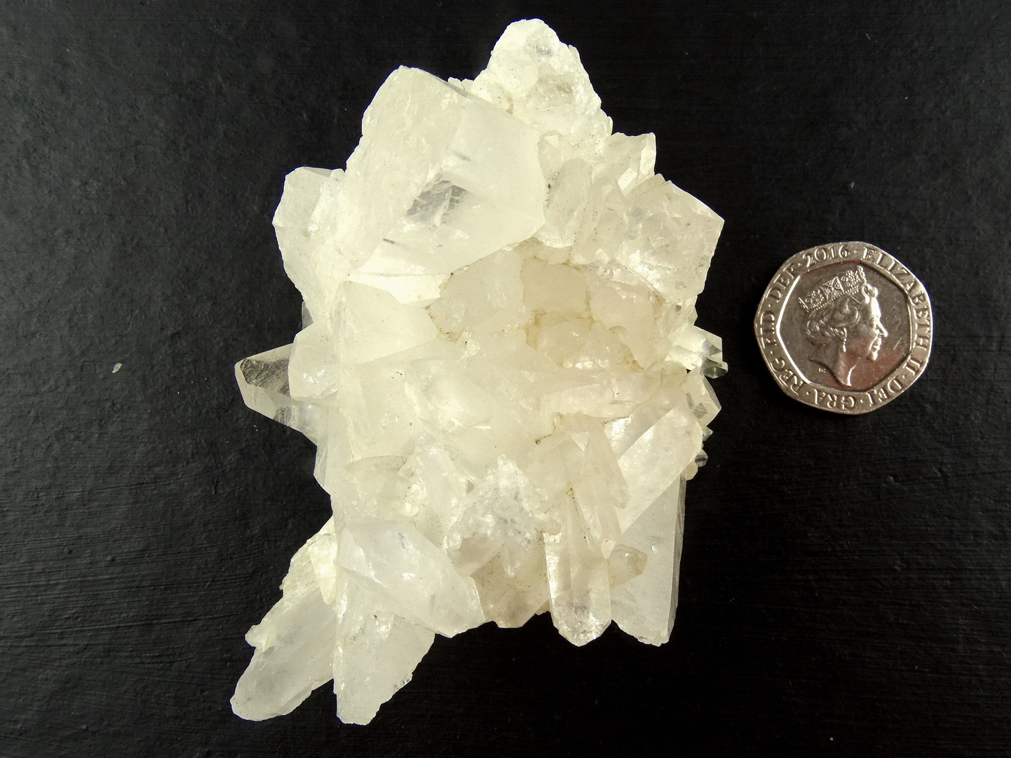 (image for) Clear Quartz: crystal cluster (Brazil) - Click Image to Close