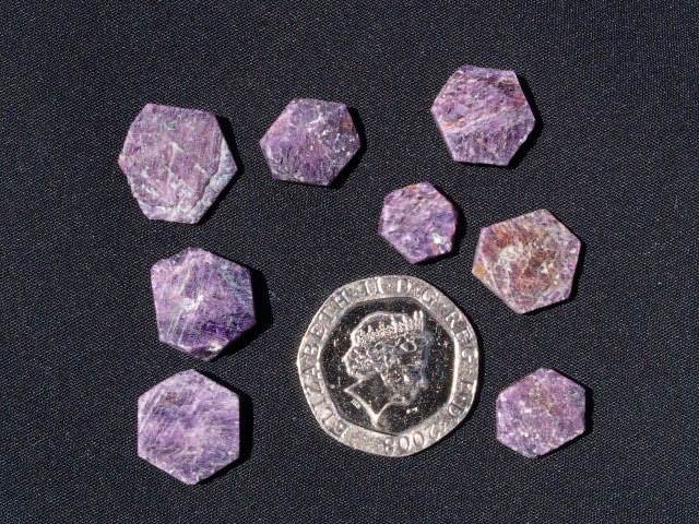 (image for) Sapphire - Violet: crystal slice - Click Image to Close