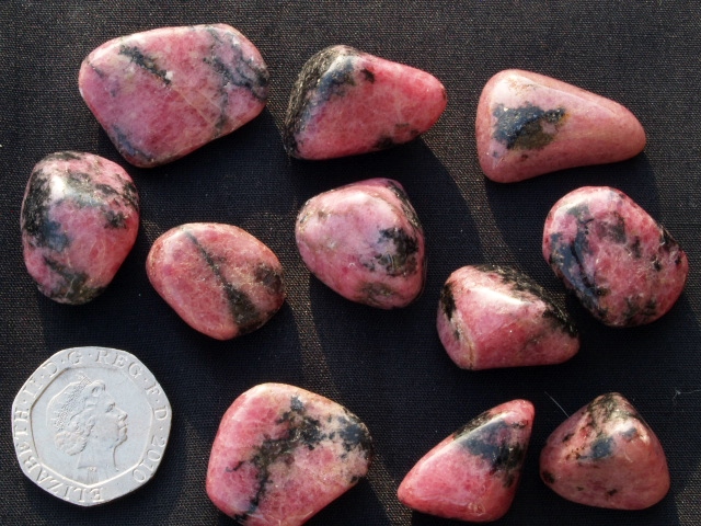 (image for) Rhodonite: tumbled stones - Click Image to Close
